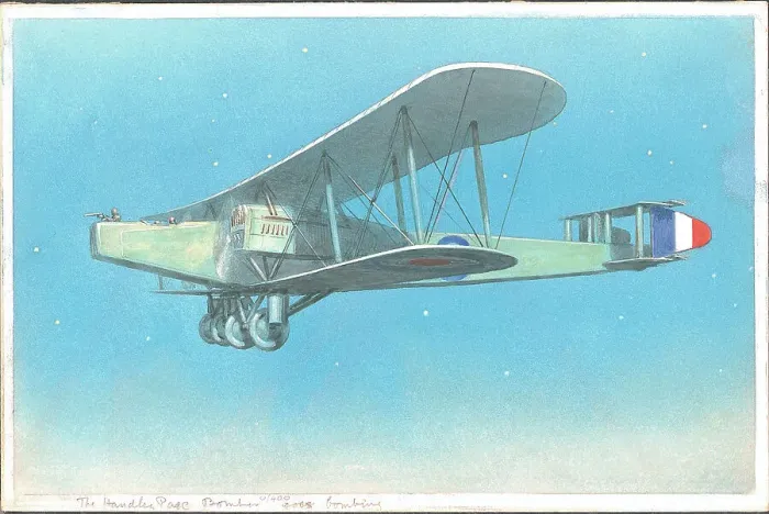 Framed Print : Handley Page Bomber Framed Print : Handley Page Bomber