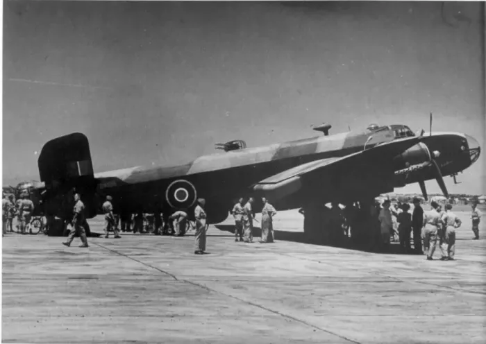 Framed Print : Handley Page Halifax III LW125 touring South Africa Framed Print : Handley Page Halifax III LW125 touring South Africa