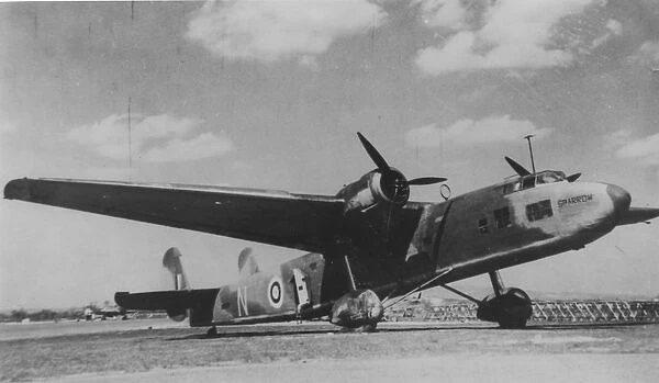 Handley Page Harrow -relegated from bombing by late 193
