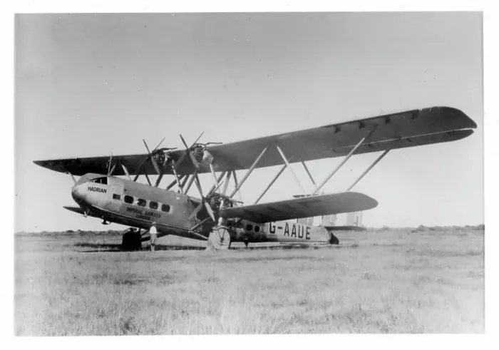 Framed Print : Handley Page HP.42 G-AAUE Hadrian