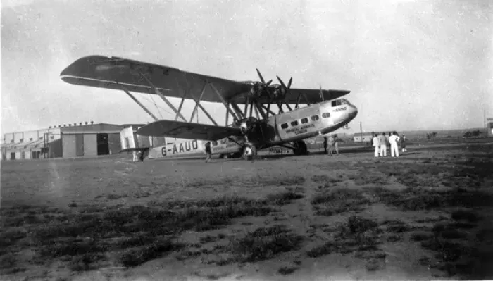 Framed Print : Handley Page HP42E G-aUD Hanno Framed Print : Handley Page HP42E G-aUD Hanno
