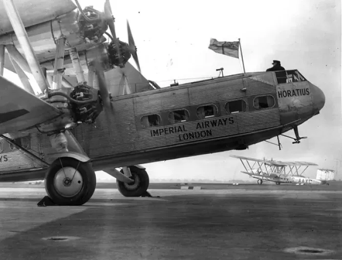 Framed Print : Handley Page HP42W G-aXD Horatius with G-aXC Heracles Framed Print : Handley Page HP42W G-aXD Horatius with G-aXC Heracles
