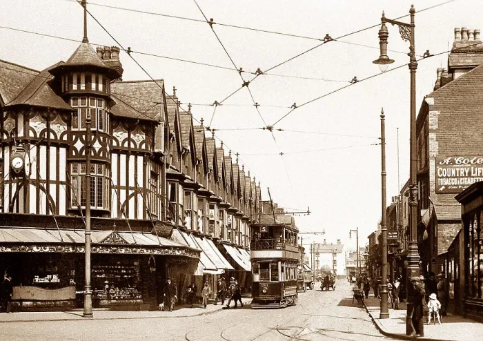 Framed Print : Handsworth Villa Road Birmingham early 1900s Framed Print : Handsworth Villa Road Birmingham early 1900s