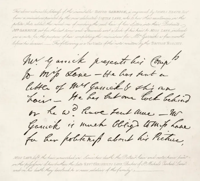 Framed Print : Handwriting / Garrick Framed Print : Handwriting / Garrick
