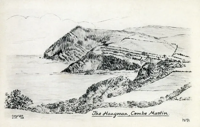 Framed Print : The Hangman, Combe Martin, Devon Framed Print : The Hangman, Combe Martin, Devon