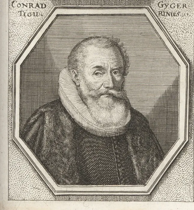 Framed Print : Hans Conrad Gyger, Swiss glass painter, 1599-1674