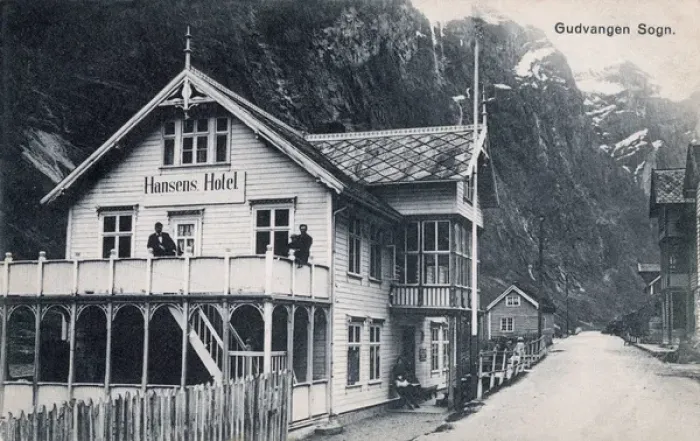 Framed Print : Hansens Hotel, Gudvangen, Sogn, Norway Framed Print : Hansens Hotel, Gudvangen, Sogn, Norway