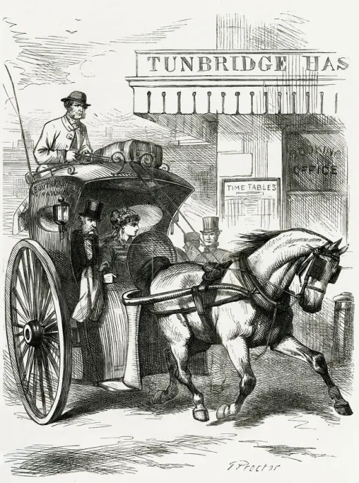 Framed Print : Hansom cab 1868 Framed Print : Hansom cab 1868