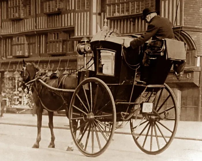 Framed Print : Hansom cab, London Framed Print : Hansom cab, London