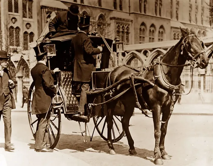 Framed Print : Hansom cab, London Framed Print : Hansom cab, London