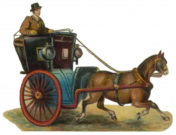 Framed Print : Hansom Cab Scrap Framed Print : Hansom Cab Scrap