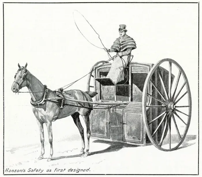 Framed Print : Hansom's Safety Cab as first design 1834 Framed Print : Hansom's Safety Cab as first design 1834