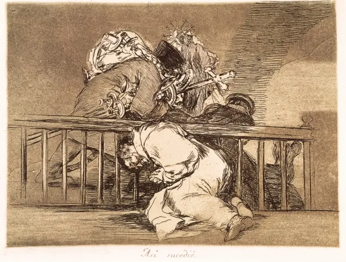 Framed Print : This is how it happened. Plate 47 of The Disasters of War Framed Print : This is how it happened. Plate 47 of The Disasters of War