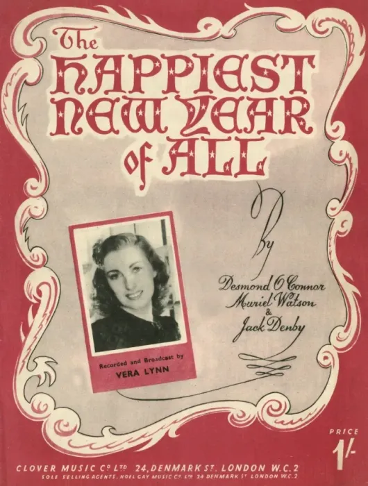 Framed Print : The happiest new year of all - Music Sheet Cover Framed Print : The happiest new year of all - Music Sheet Cover