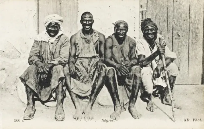Framed Print : Four happy Algerians Framed Print : Four happy Algerians