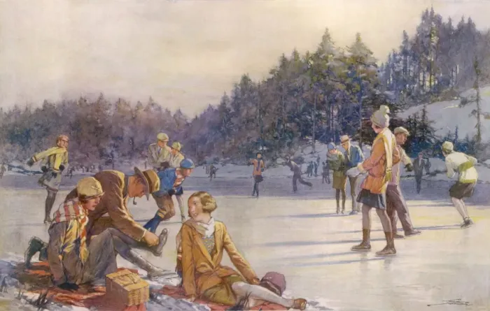 Framed Print : Happy Christmas Hours by W. Bryce Hamilton Framed Print : Happy Christmas Hours by W. Bryce Hamilton