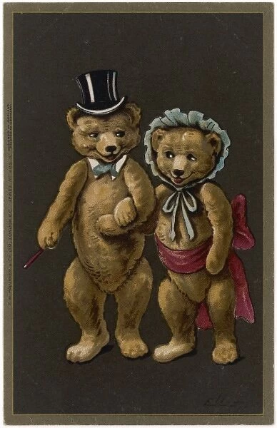 Happy Couple of Bears