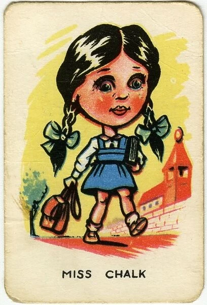 Happy Familes Playing Cards - Miss Chalk