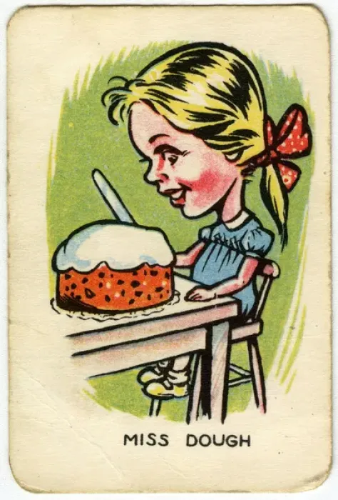 Framed Print : Happy Familes Playing Cards - Miss Dough Framed Print : Happy Familes Playing Cards - Miss Dough