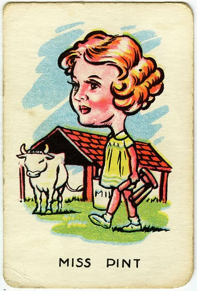 Happy Familes Playing Cards - Miss Pint