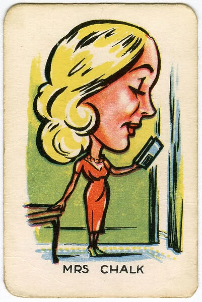 Happy Familes Playing Cards - Mrs Chalk