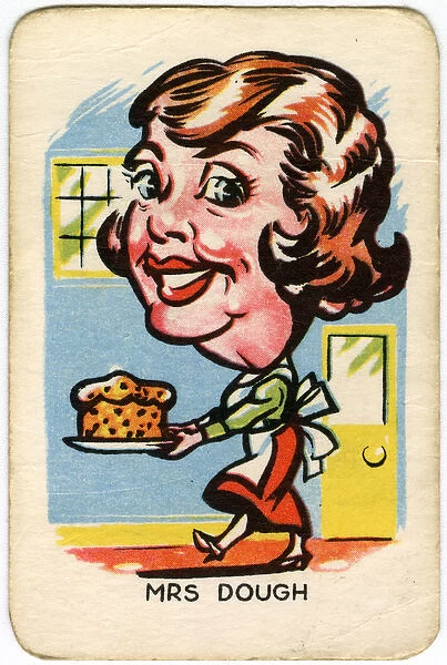 Happy Familes Playing Cards - Mrs Dough