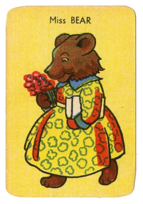 Framed Print : Happy Families Animals - Miss Bear Framed Print : Happy Families Animals - Miss Bear