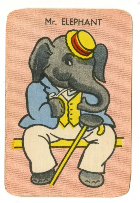 Framed Print : Happy Families Animals - Mr Elephant Framed Print : Happy Families Animals - Mr Elephant