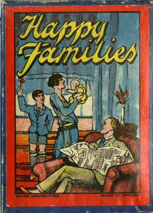 Framed Print : Happy Families box lid Framed Print : Happy Families box lid