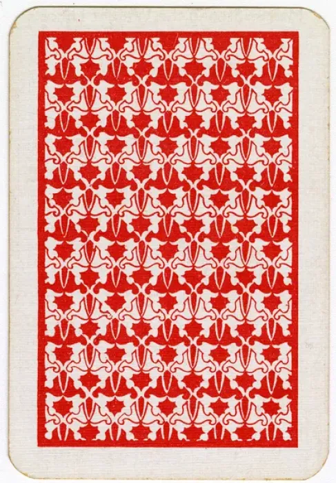 Framed Print : Happy Families Playing Cards - design on back