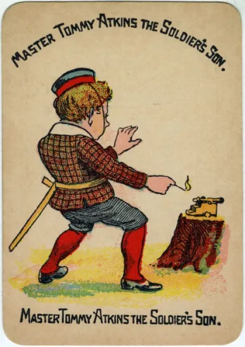 Framed Print : Happy Families Playing Cards - Master Tommy Atkins Framed Print : Happy Families Playing Cards - Master Tommy Atkins