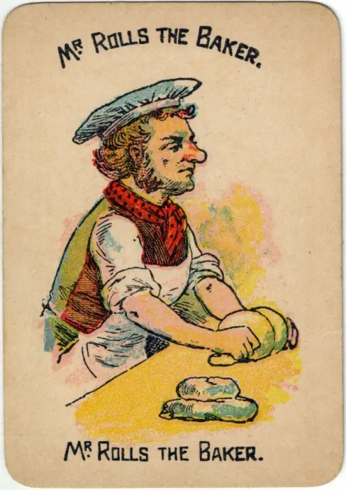 Framed Print : Happy Families Playing Cards - Mr Rolls the Baker Framed Print : Happy Families Playing Cards - Mr Rolls the Baker