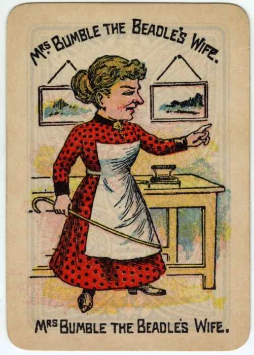 Framed Print : Happy Families Playing Cards - Mrs Bumble Framed Print : Happy Families Playing Cards - Mrs Bumble