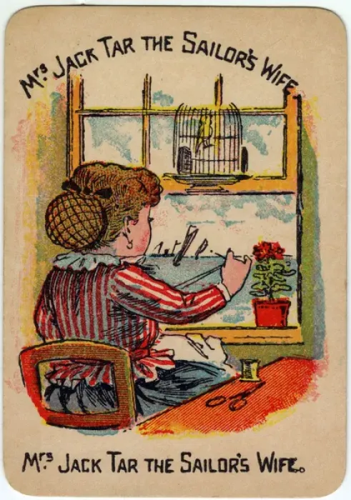 Framed Print : Happy Families Playing Cards - Mrs Jack Tar Framed Print : Happy Families Playing Cards - Mrs Jack Tar