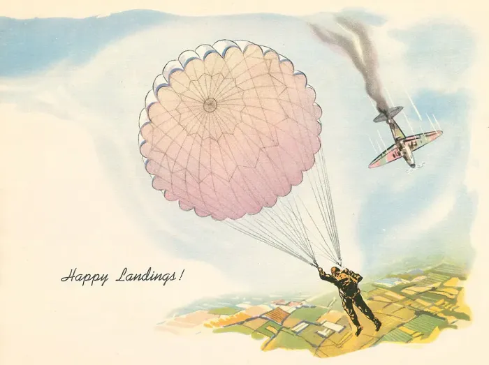 Framed Print : Happy Landings! WW2 Framed Print : Happy Landings! WW2