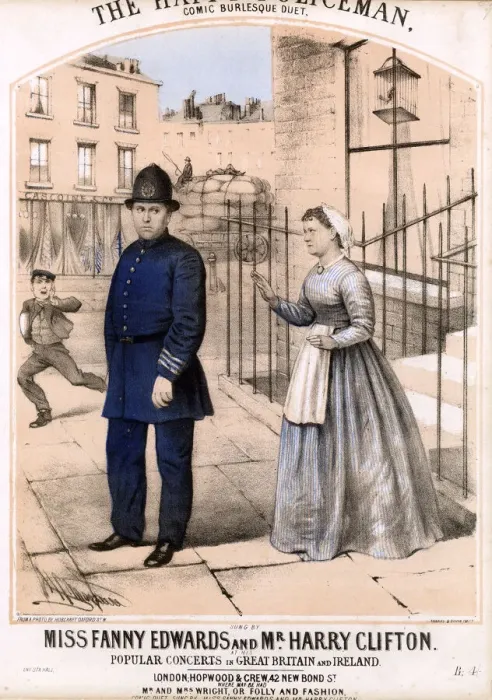 Framed Print : The Happy Policeman, by Harry Clifton Framed Print : The Happy Policeman, by Harry Clifton