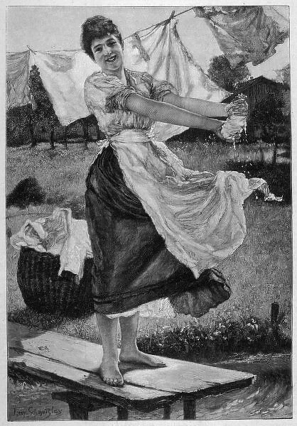 Happy Washerwoman 1901