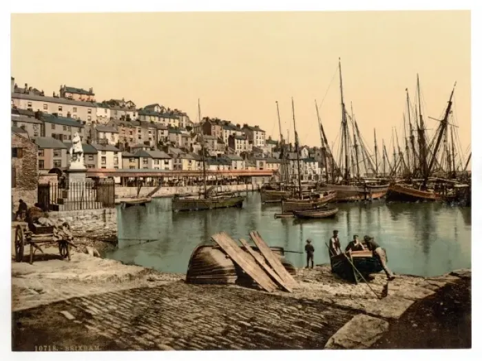 Framed Print : From the Harbor, Brixham, England Framed Print : From the Harbor, Brixham, England