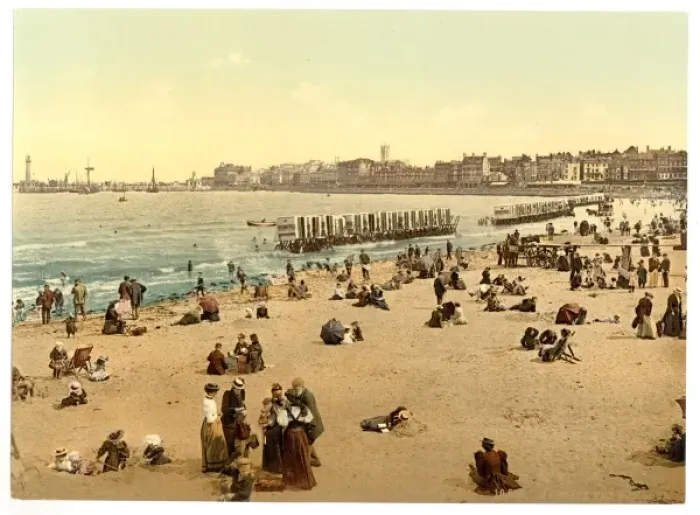 Framed Print : The harbor, I. Margate, England Framed Print : The harbor, I. Margate, England