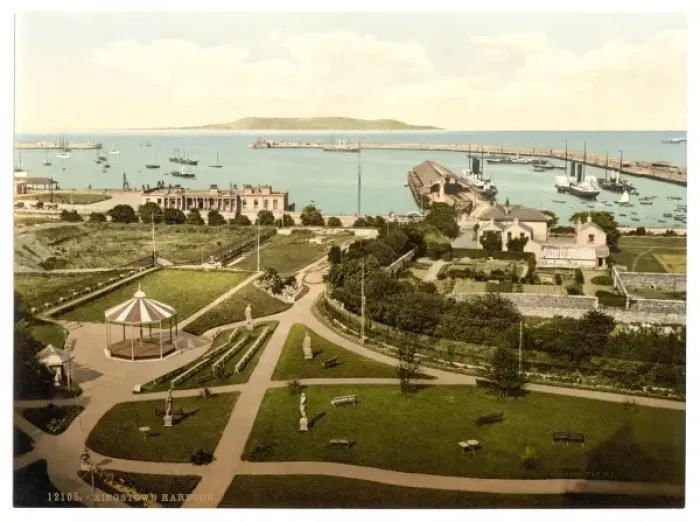 Framed Print : The Harbor, Kingstown. County Dublin, Ireland Framed Print : The Harbor, Kingstown. County Dublin, Ireland