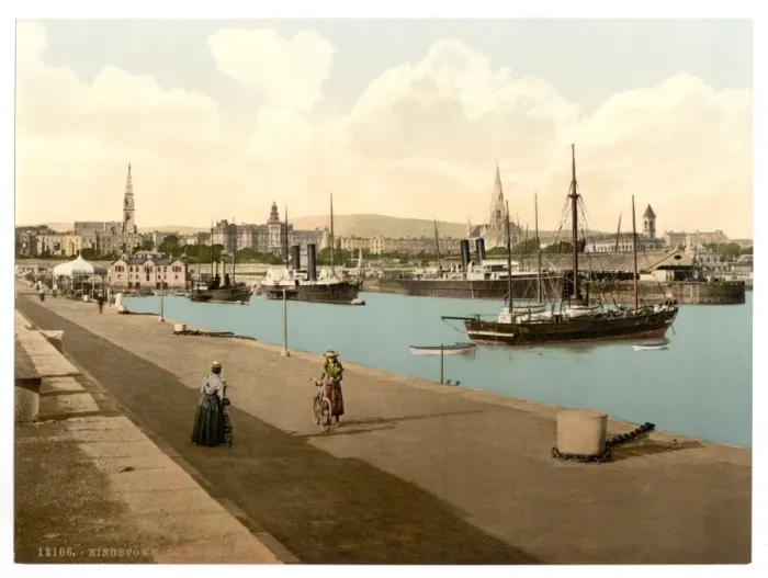Framed Print : The Harbor, Kingstown. County Dublin, Ireland Framed Print : The Harbor, Kingstown. County Dublin, Ireland