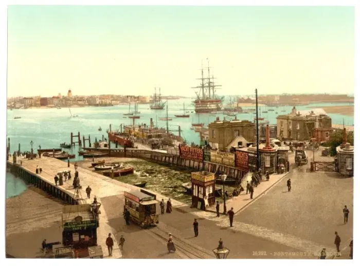 Framed Print : Harbor, Portsmouth, England Framed Print : Harbor, Portsmouth, England