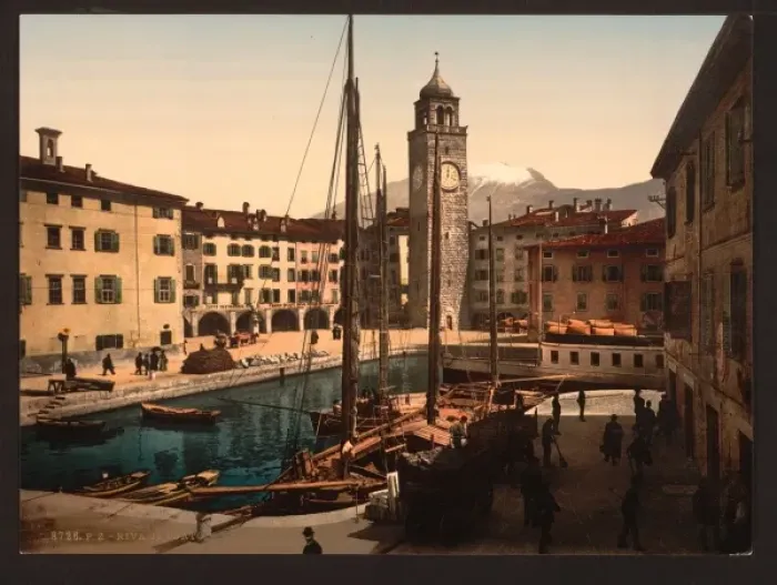 Framed Print : The harbor, Riva, Lake Garda, Italy Framed Print : The harbor, Riva, Lake Garda, Italy