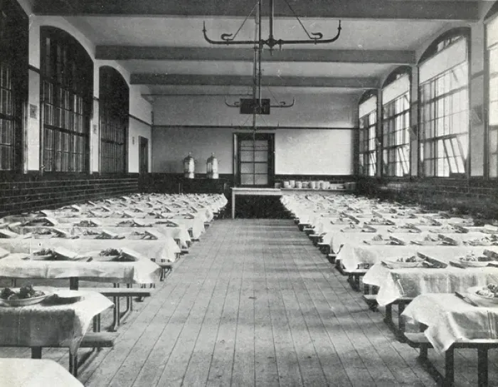 Framed Print : Harborne Industrial School, Birmingham - Dining Hall Framed Print : Harborne Industrial School, Birmingham - Dining Hall