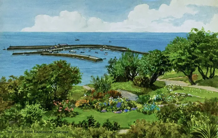 Framed Print : The Harbour and Cobb, Lyme Regis, Dorset Framed Print : The Harbour and Cobb, Lyme Regis, Dorset