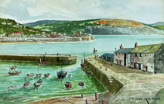 Framed Print : The Harbour from The Cobb, Lyme Regis, Dorset Framed Print : The Harbour from The Cobb, Lyme Regis, Dorset