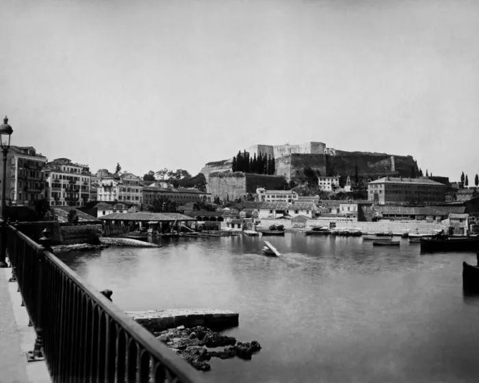 Framed Print : Harbour, Corfu, Greece Framed Print : Harbour, Corfu, Greece
