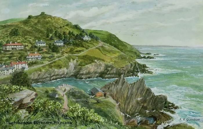 Framed Print : The Harbour Entrance, Polperro, Cornwall Framed Print : The Harbour Entrance, Polperro, Cornwall