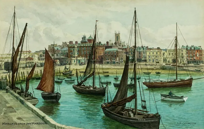 Framed Print : The Harbour, Margate, Kent Framed Print : The Harbour, Margate, Kent