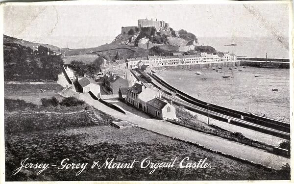 The Harbour & Mont Orgueil Castle, Gorey, Channel Islands